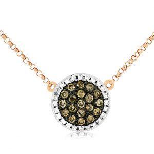 DIAMOND &MOCHA DIAMOND PENDANT