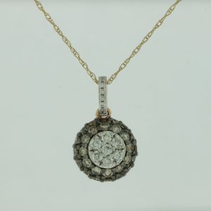 DIAMOND &MOCHA DIAMOND PENDANT