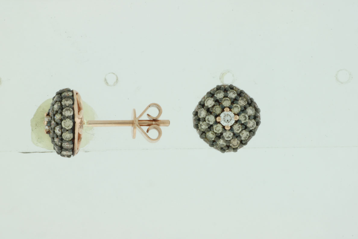 DIAMOND &MOCHA DIAMOND EARRING