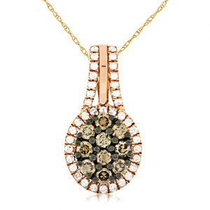 DIAMOND &MOCHA DIAMOND PENDANT