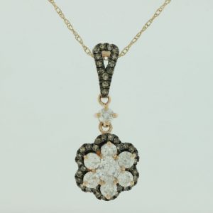 DIAMOND &MOCHA DIAMOND PENDANT