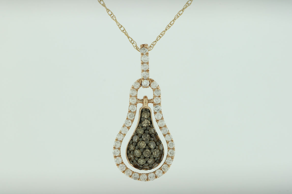 DIAMOND &MOCHA DIAMOND PENDANT