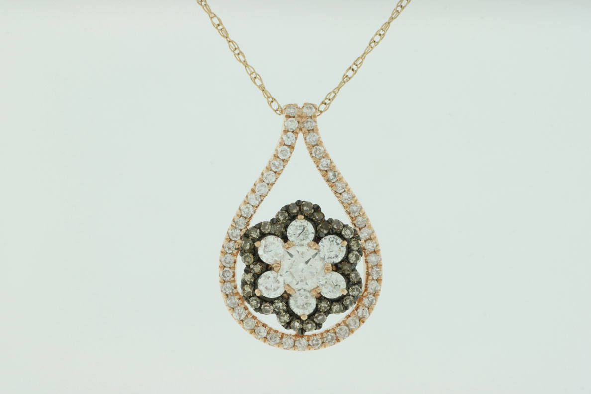 DIAMOND &MOCHA DIAMOND PENDANT