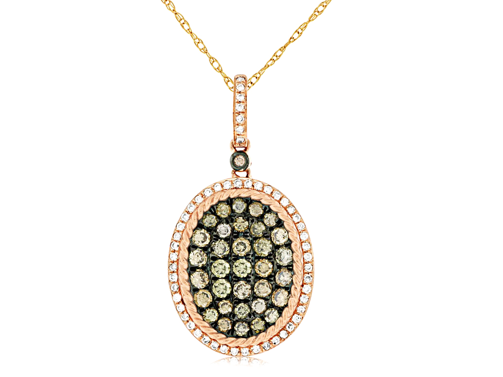 DIAMOND &MOCHA DIAMOND PENDANT