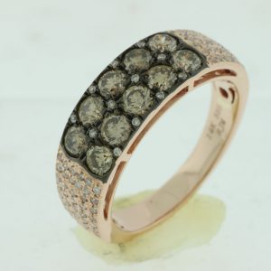 DIAMOND & MOCHA WEDDING BAND