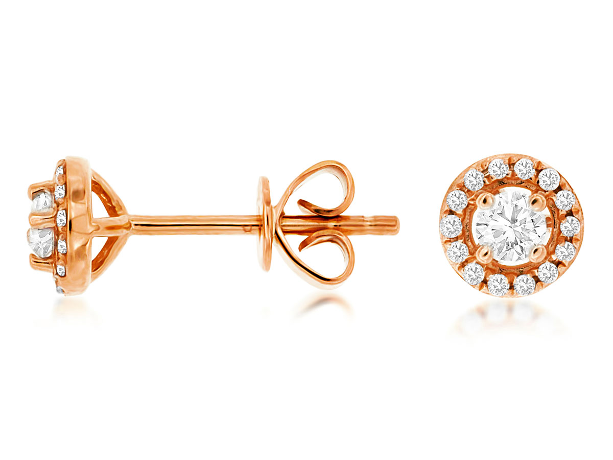 DIAMOND HALO STUDS