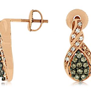 DIAMOND &MOCHA DIAMOND EARRING