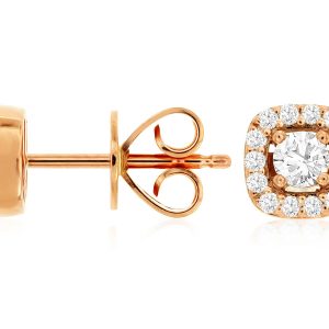 DIAMOND HALO STUDS
