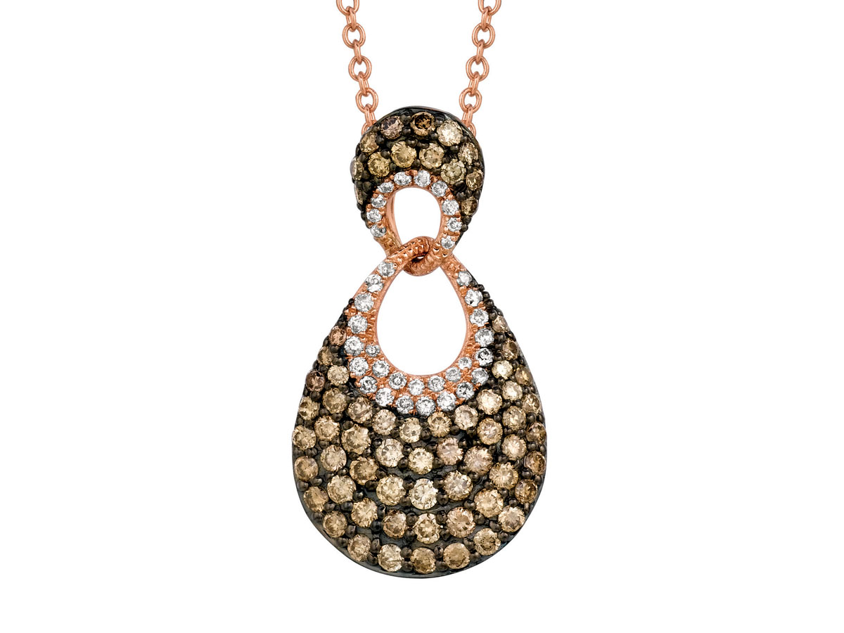 DIAMOND &MOCHA DIAMOND PENDANT