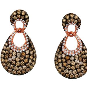DIAMOND &MOCHA DIAMOND EARRING