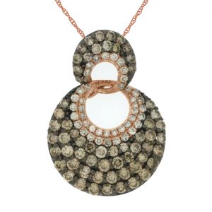 DIAMOND &MOCHA DIAMOND PENDANT