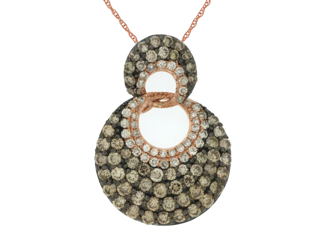DIAMOND &MOCHA DIAMOND PENDANT