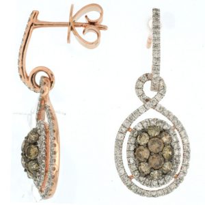 DIAMOND &MOCHA DIAMOND EARRING