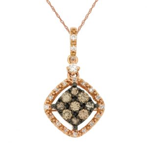 DIAMOND &MOCHA DIAMOND PENDANT