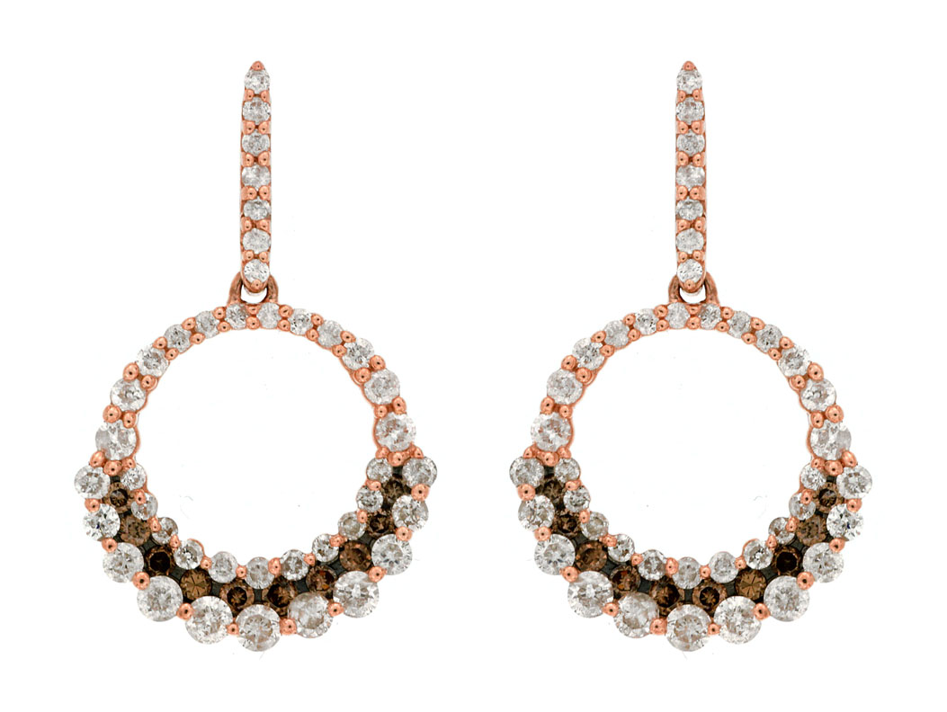 DIAMOND &MOCHA DIAMOND EARRING