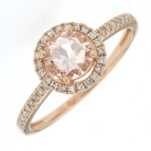 MORGANITE & DIAMOND RING