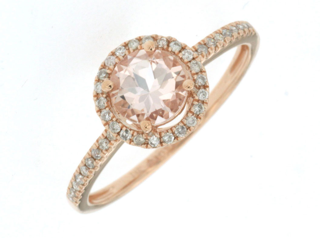 MORGANITE & DIAMOND RING