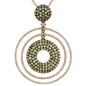 MIX FANCY DIAMOND PENDANT