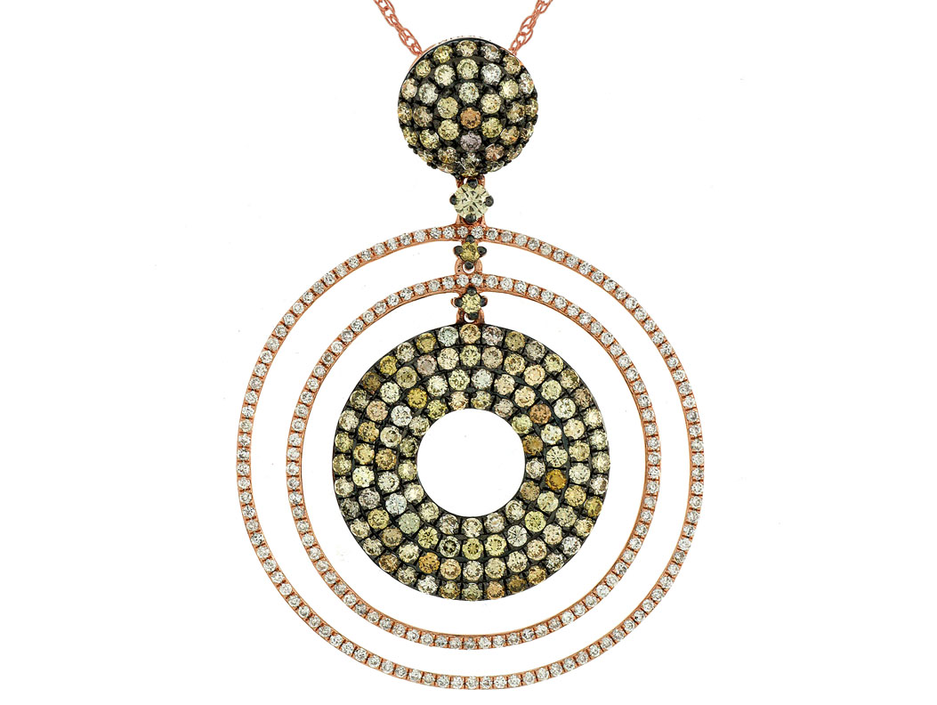 MIX FANCY DIAMOND PENDANT