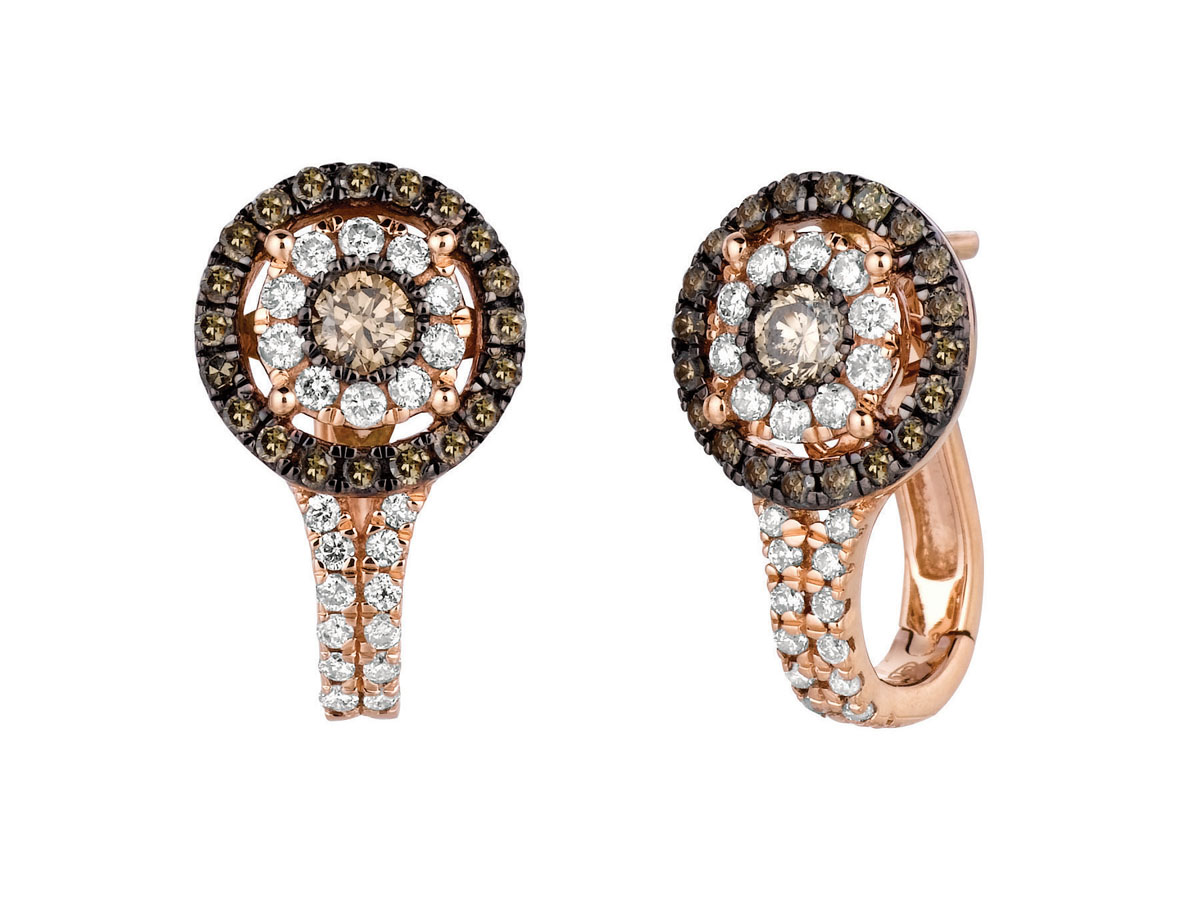 DIAMOND &MOCHA DIAMOND EARRING