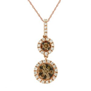 DIAMOND &MOCHA DIAMOND PENDANT