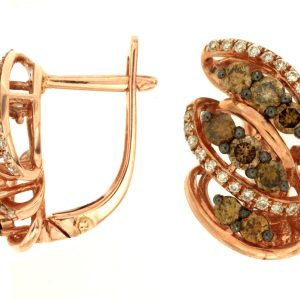 DIAMOND &MOCHA DIAMOND EARRING