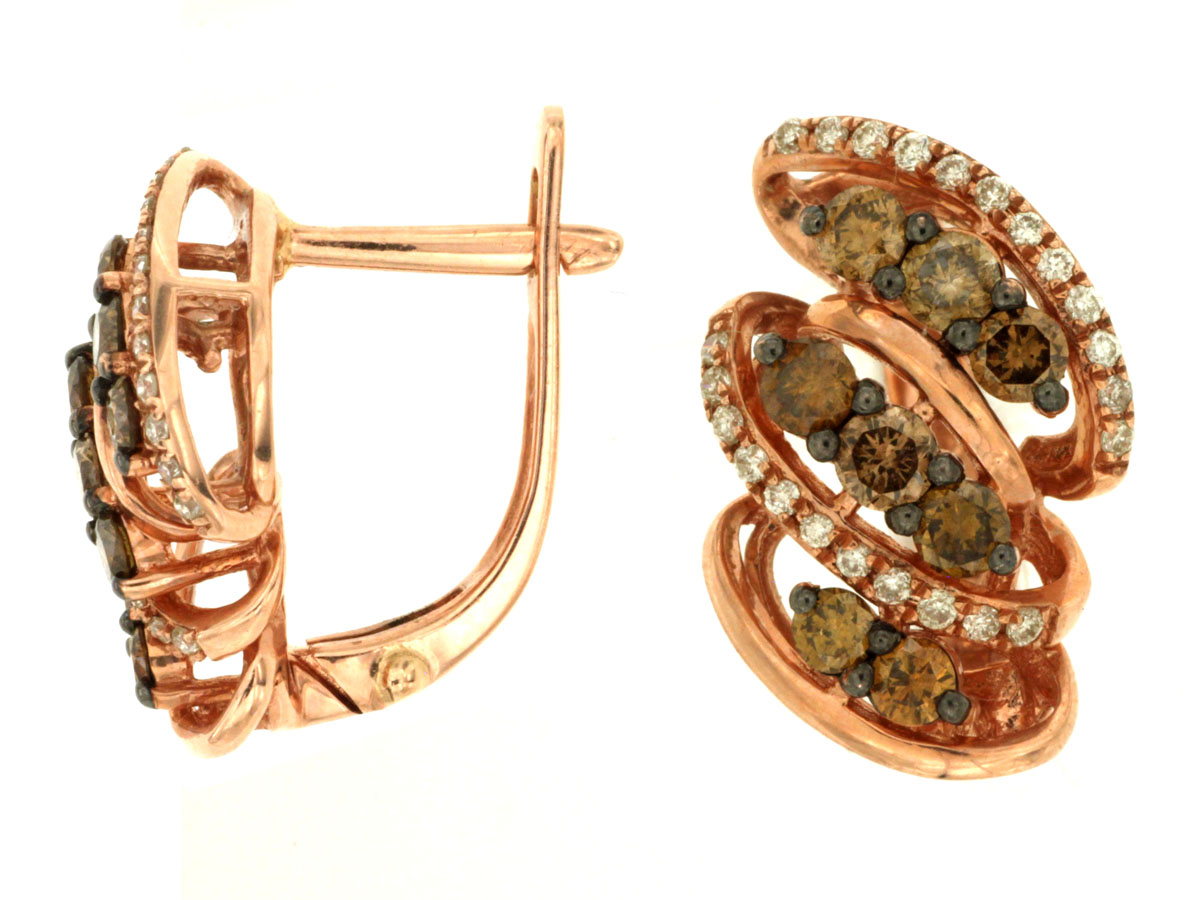 DIAMOND &MOCHA DIAMOND EARRING