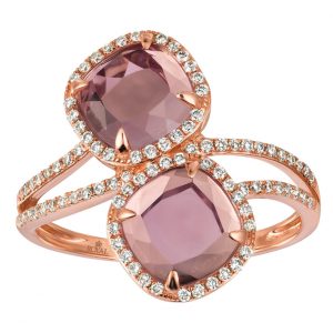 AMETHYST & DIAMOND RING
