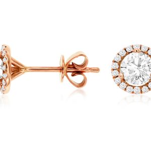 DIAMOND HALO STUDS