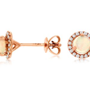 OPAL & DIAMOND EARRING