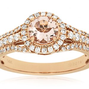 MORGANITE & DIAMOND RING