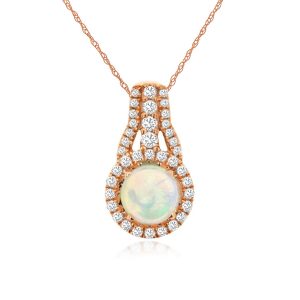OPAL & DIAMOND PENDANT