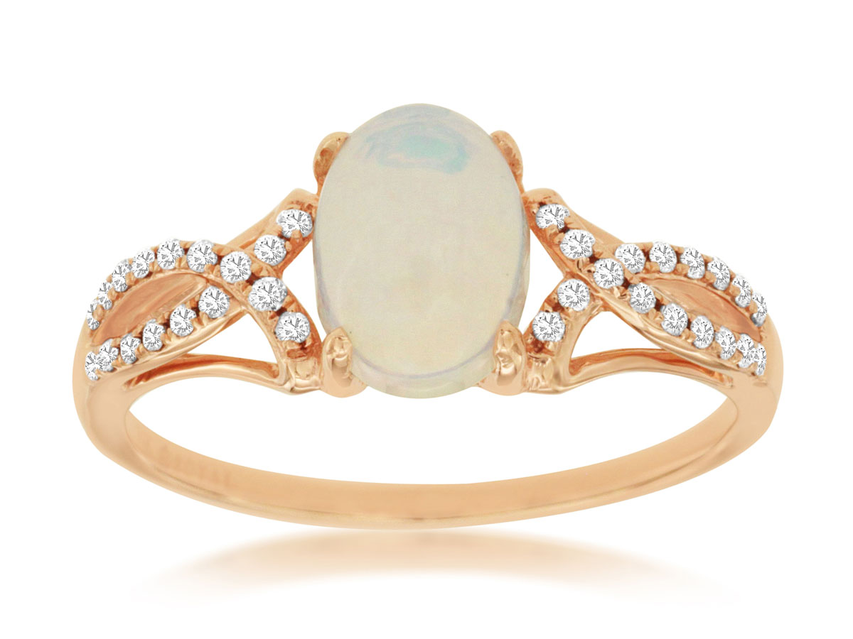 OPAL & DIAMOND RING