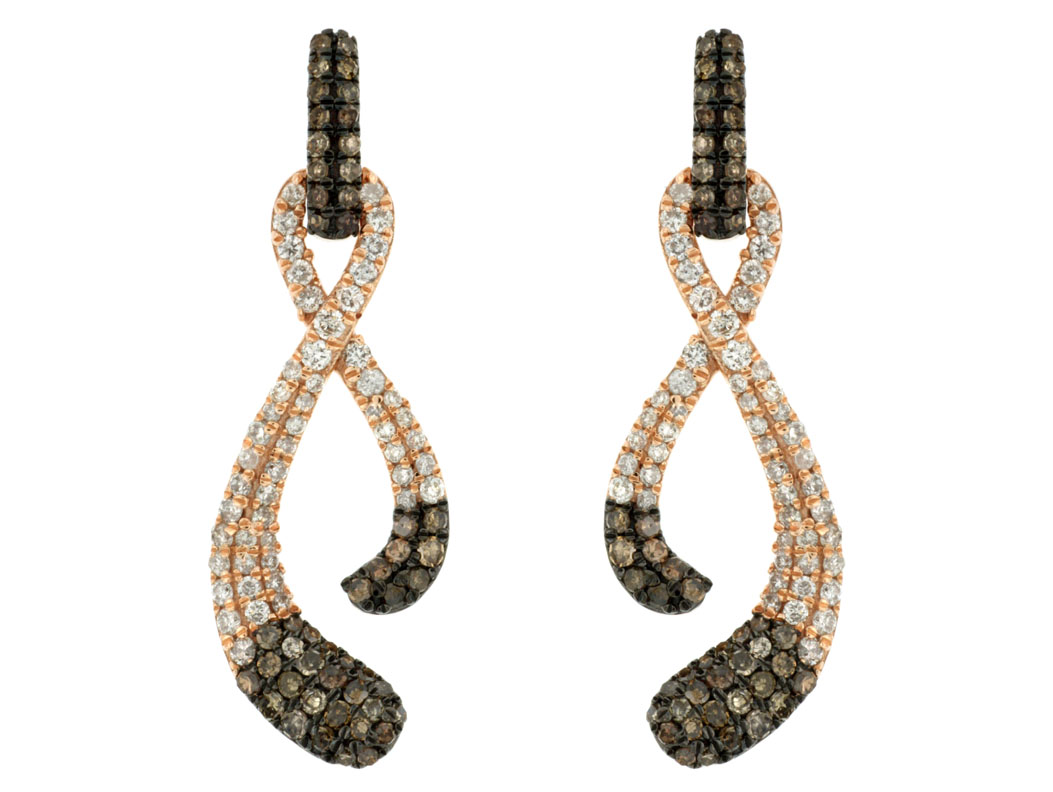 DIAMOND &MOCHA DIAMOND EARRING