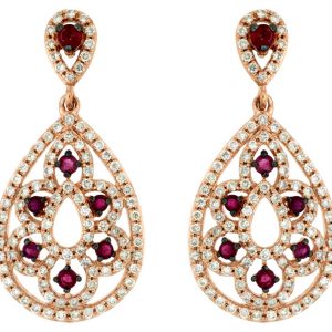 RUBY & DIAMOND EARRING