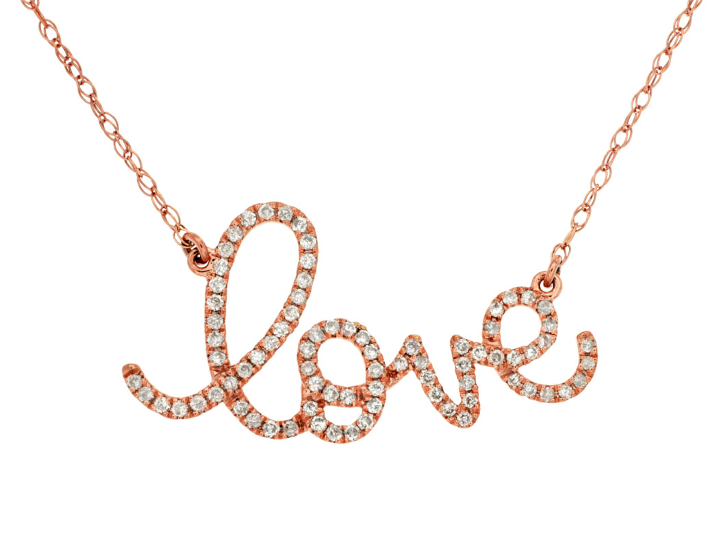 DIAMOND LOVE NECKLACE