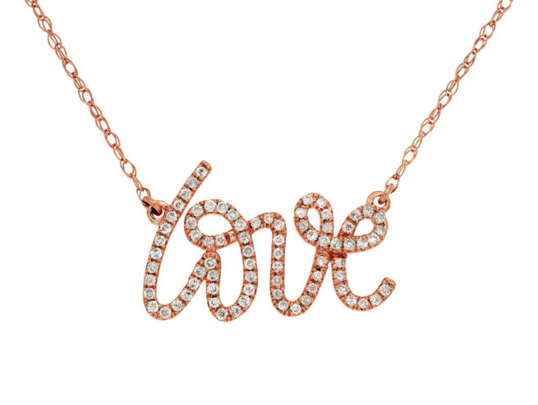 DIAMOND LOVE NECKLACE