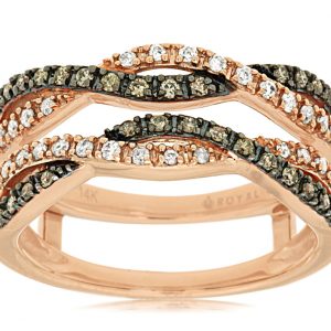 WHITE & MOCHA DIA RING