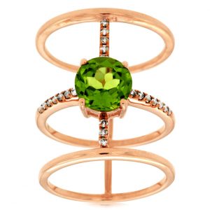 PERIDOT & DIAMOND RING