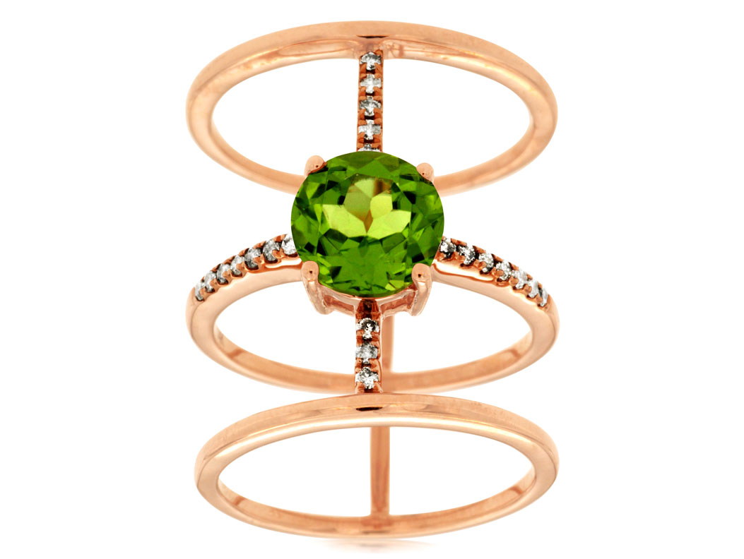 PERIDOT & DIAMOND RING