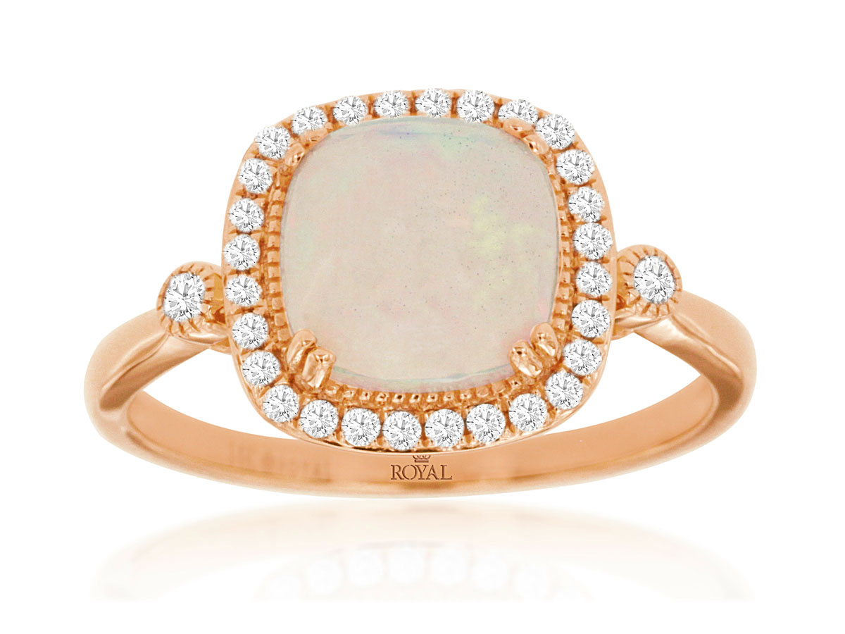 OPAL & DIAMOND RING