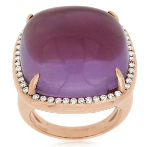 AMETHYST & DIAMOND RING