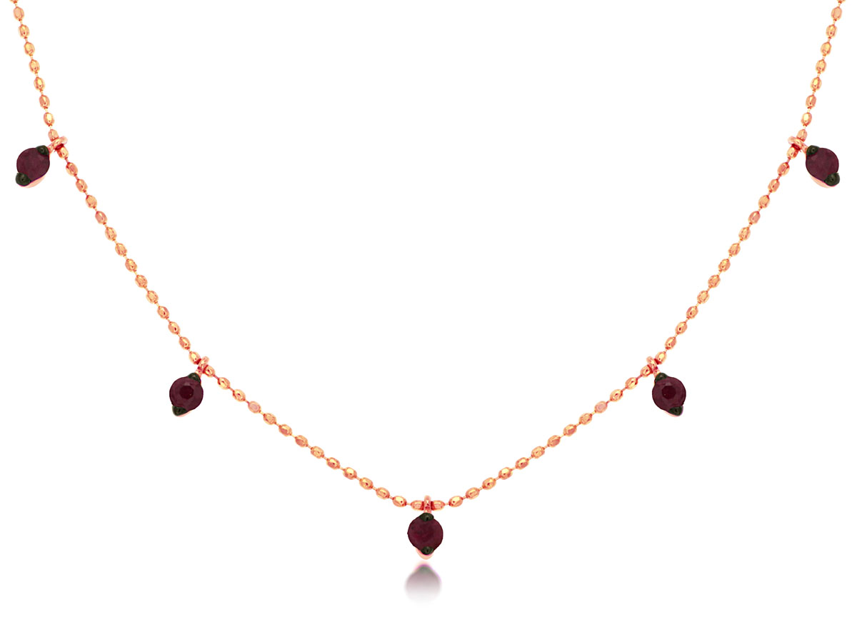 RUBY NECKLACE 13 STATION
