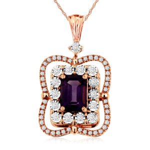 AMETHYST & DIAMOND PENDANT