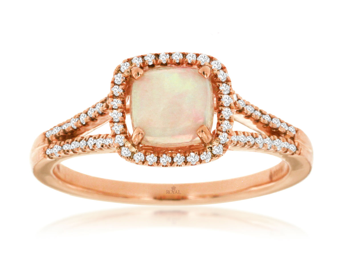 OPAL & DIAMOND RING