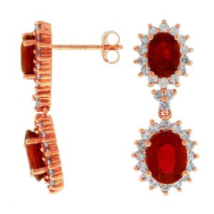 RUBY & DIAMOND EARRING