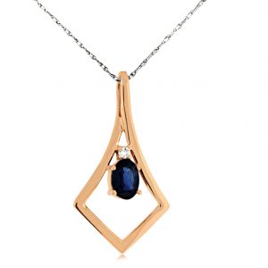 SAPPHIRE & DIAMOND PENDANT