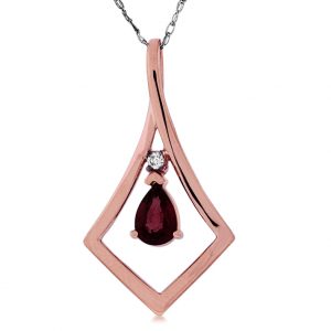 RUBY & DIAMOND PENDANT