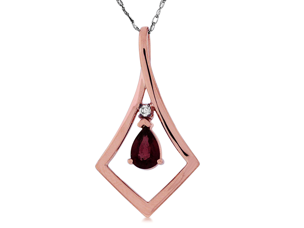 RUBY & DIAMOND PENDANT