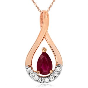 RUBY & DIAMOND PENDANT